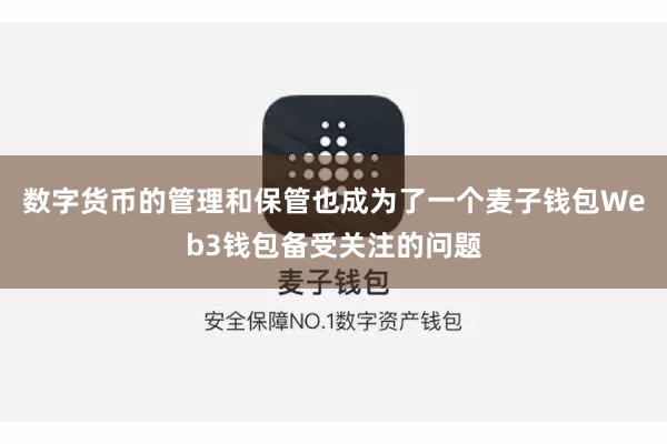数字货币的管理和保管也成为了一个麦子钱包Web3钱包备受关注的问题