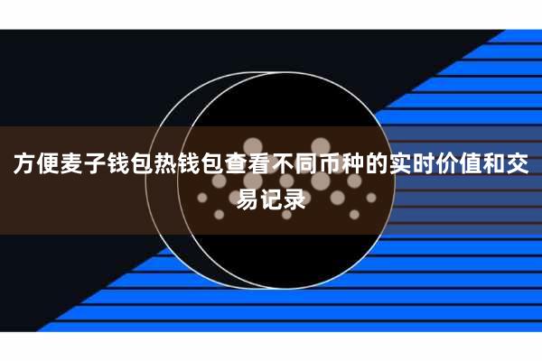 方便麦子钱包热钱包查看不同币种的实时价值和交易记录