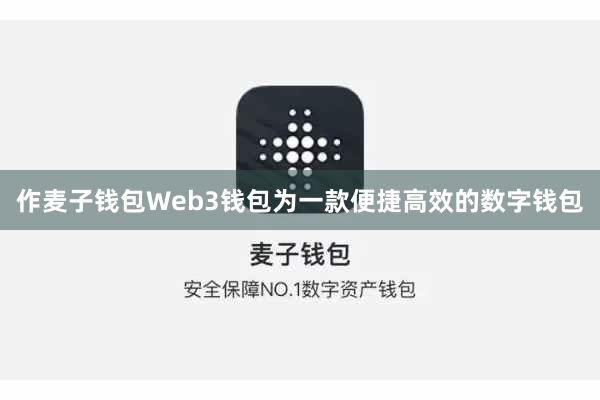 作麦子钱包Web3钱包为一款便捷高效的数字钱包